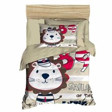 Sailor Dijital Baskılı 3d Kahve Bebek Nevresim Takımı