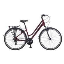Salcano İstanbul 24S 700 V Fren 24 Vites 28 Jant Bordo Siyah 17 Kadro Unisex Şehir Bisikleti