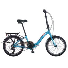 Salcano SLCN F200 20'' 7 Vites Siyah Turkuaz Katlanır Bisiklet