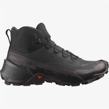 Salomon 417310 Cross Hike Mid GTX 2 W Black/Chocolate Plum/Black Kadın Outdoor Bot
