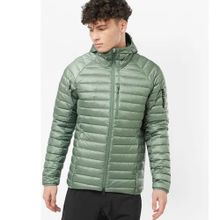 Salomon Elixir Micro Down Yeşil Haki Kapüşonlu Kaz Tüyü Erkek Mont