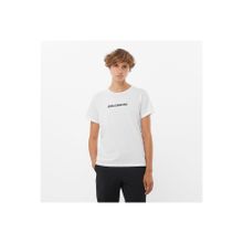 Salomon LC2217600 Logo SS Tee W Beyaz Kadın T-shirt