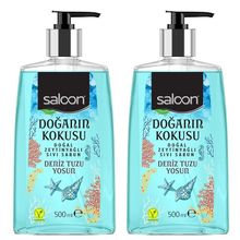 Saloon Doğanın Kokusu Deniz Tuzu Yosun 500 ml 2'li Sıvı Sabun