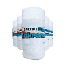 Saltıklar 10 Kar Beyaz 100 gr 5 Adet Polyester Makrome İpi