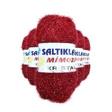 Saltıklar 24 5 Adet Mimoza Kristal Işıltılı Şal Patik Yelek İpi
