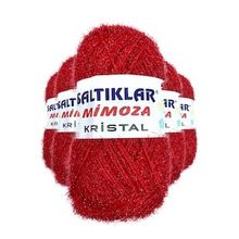 Saltıklar 25 5 Adet Mimoza Kristal Işıltılı Şal Patik Yelek İpi