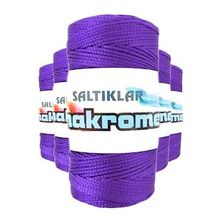 Saltıklar 4250 Mor 100 gr 5 Adet Polyester Makrome İpi