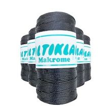 Saltıklar 68 Füme Gri 100 gr 5 Adet Polyester Makrome İpi