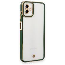 Samsung Galaxy A04 Liva Lens Silikon Yeşil Kılıf