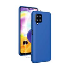 Samsung Galaxy A12 Mavi Uyumlu Silikon Kılıf