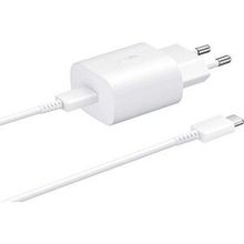 Samsung Galaxy A52 Fast Charging 25W Type-C Çıkışlı Kablolu Beyaz Şarj Aleti