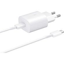 Samsung Galaxy A53 5G Fast Charging 25W Type-C Çıkışlı Kablolu Beyaz Şarj Aleti