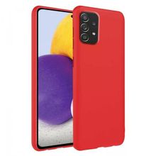 Samsung Galaxy A72 İnce Mat Silikon Kırmızı Cep Telefonu Kılıfı