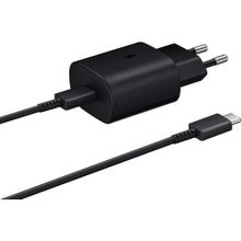 Samsung Galaxy A73 Fast Charging 25W Type-C Çıkışlı Kablolu Siyah Şarj Aleti