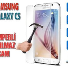 Samsung Galaxy C5 Temperli Ekran Koruyucu Uyumlu Kırılmaz Cam