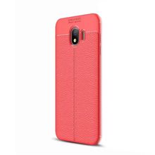 Samsung Galaxy J4 Niss Deri Dokulu Kapak Silikon Kılıf