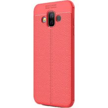 Samsung Galaxy J7 Duo Niss Deri Dokunuşlu Silikon Kılıf