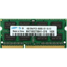 Samsung M471B5273BH1-CF8 4gb 2Rx8 PC3-8500S-07-10-F2 1066MHZ Ddr3 Notebook Ram