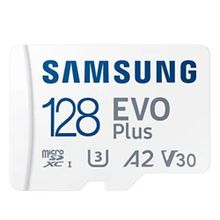 Samsung MB-MC128KA Evo Plus 128 GB SDXC U3 Sınıf 10 A2 130MB/s Adaptörlü Mikro SD Bellek Kartı