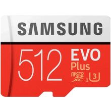 Samsung MB-MC512GA-EU EVO Plus 512GB 100 MB/s Micro SD Hafıza Kartı