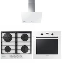 Samsung NV60K5140BW-NA64M7100AW-NK24M7060VW 3'lü Beyaz Ankastre Set