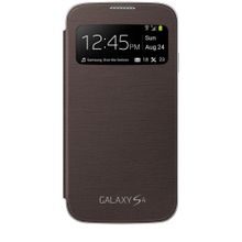 Samsung Orijinal EF-CI950BAEGWW Flip Cover Galaxy S4 İle Uyumlu Kahverengi Telefon Kılıfı