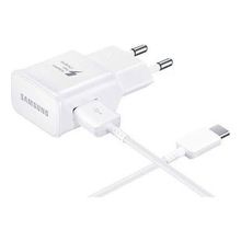 Samsung TA20 Adaptec Fast Charge Type C Beyaz Hızlı Seyahat Şarjı