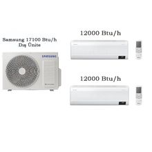 Samsung WindFree Multi 17100 BTU 1 Dış + 2 İç Ünite 12+12 Duvar Tipi Klima