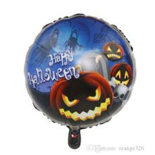 Samur 18 Inç Happy Halloween Balkabağı Folyo Balon