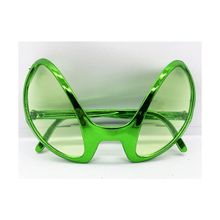 Samur Retro Gözlük 80'li 90'lı Yıllar Yeşil Renk 8x13 cm Parti Gözlüğü