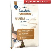 Sanabelle Sensitive Lamb Kuzulu 1 kg Açık Kedi Maması