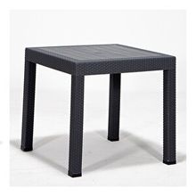 Sandalie Rattan Antrasit 80x80 cm Bahçe Masa