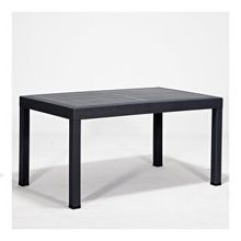 Sandalie Rattan Antrasit 90x150 cm Bahçe Masa
