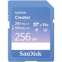 Sandisk Creator Series 256 GB 280 MB/s V60 UHS-II SDXC Hafıza Kartı