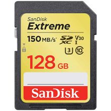 Sandisk Extreme SDSDXV5-128G-GNCIN 128GB Class 10 SDXC Hafıza Kartı