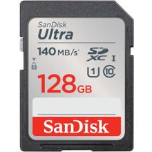 Sandisk SDSDUNB-128G-GN6IN Ultra 128 GB SDHC/SDXC 140MB/s Class 10 UHS-I Hafıza Kartı