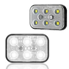 Sanel SBD12W6 Dış Makan Uyumlu Beyaz 12V Üniversal Kare 6 Led Aydınlatma