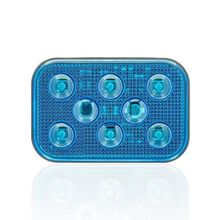 Sanel SBD24B6 Dış Makan Uyumlu Mavi 24V Üniversal Kare 6 Led Aydınlatma