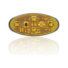 Sanel SBEF4Y Dış Makan Uyumlu Sarı Çakarlı 12-24V Universal Elip 4 Led Aydınlatma