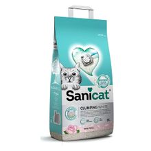 Sanicat 8 L Clumping White Gül Kokulu Topaklanan Kedi Kumu