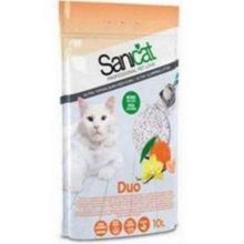 Sanicat Duo Mandalina ve Vanilyalı Doğal 2x10 lt Kedi Kumu