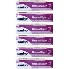 Sanino 6x75 ml Hassas Dişler Diş Macunu