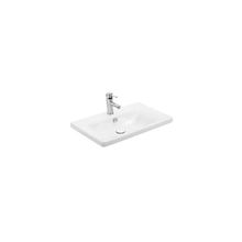 Sanovit Soft 55 cm Beyaz Konsollu Oval Köşeli Lavabo