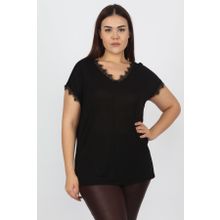 Şans 65N13235 Siyah Kadın Bluz