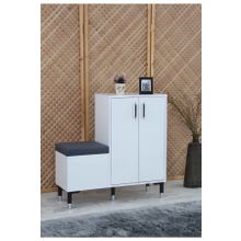 Sare Home Retro Puflu (Oturaklı) Ayakkabılık