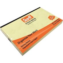 Sarff 125x75 mm 100 Yaprak Sarı Yapışkanlı Not Kağıdı