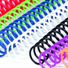 Sarff Coil 10 mm Beyaz Pvc 4:1 60 Yaprak Kapasiteli Helezon Spiral