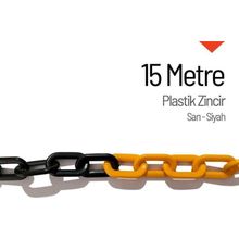 Sarı Siyah 15 m Plastik Zincir