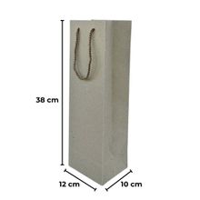 Sarkap 12x38x10 cm Örgü İp Saplı Kraft Çanta