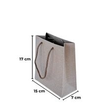 Sarkap 15x17x7 cm Örgü İp Saplı Kraft Çanta